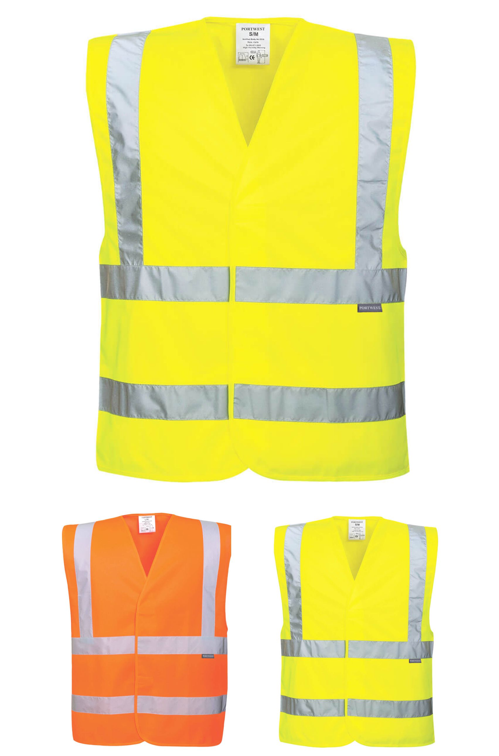 Portwest EC76 - Eco Hi-Vis Vest (10 pack)  Portwest EC76 - Eco Hi-Vis Vest (10 pack)